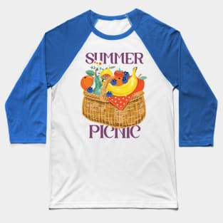 Summer Picnic Basket Baseball T-Shirt